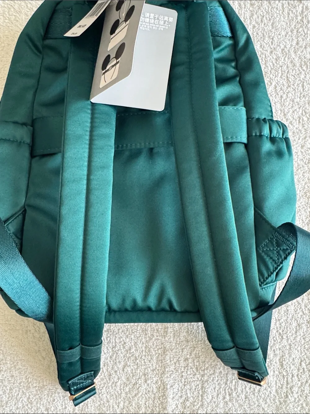 Disney Disneyland Resort Teal Mini Backpack with Gold Accents